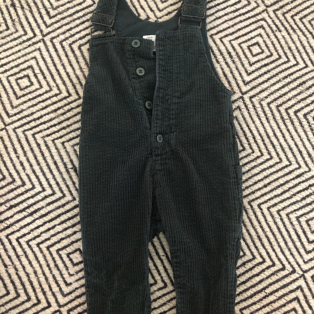 Zara Green Corduroy Overalls